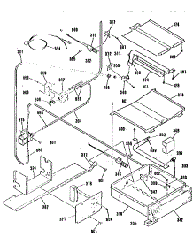 Oven Burner Section parts for Kenmore Range 911.36659590 (91136659590, 911 36659590) from AppliancePartsPros.com