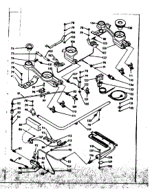 Burner Section parts for Kenmore Range 103.7666740 (1037666740, 103 7666740) from AppliancePartsPros.com