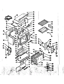 Upper Oven Body Section parts for Kenmore Range 103.7526740 (1037526740, 103 7526740) from AppliancePartsPros.com