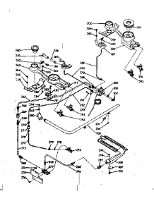 Lower Burner Section parts for Kenmore Range 103.7526740 (1037526740, 103 7526740) from AppliancePartsPros.com