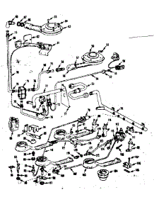 Burner Section parts for Kenmore Range 103.7966606 (1037966606, 103 7966606) from AppliancePartsPros.com