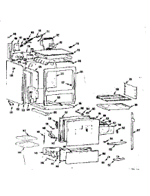 Body Section parts for Kenmore Range 103.7366602 (1037366602, 103 7366602) from AppliancePartsPros.com