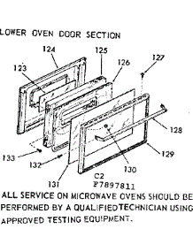Lower Oven Door Section parts for Kenmore Range 103.7897811 (1037897811, 103 7897811) from AppliancePartsPros.com