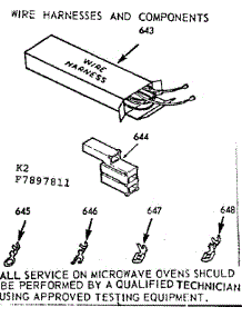 Wire Harnesses And Components parts for Kenmore Range 103.7897811 (1037897811, 103 7897811) from AppliancePartsPros.com