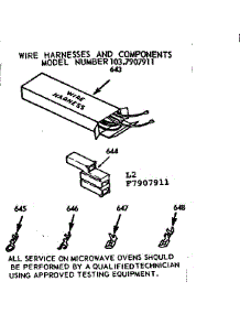 Wire Harness And Components parts for Kenmore Range 103.7907911 (1037907911, 103 7907911) from AppliancePartsPros.com