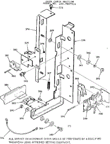 Door Catch Section parts for Kenmore Range 103.7907910 (1037907910, 103 7907910) from AppliancePartsPros.com