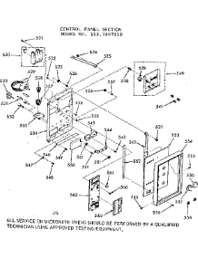 Control Panel Section parts for Kenmore Range 103.7907910 (1037907910, 103 7907910) from AppliancePartsPros.com