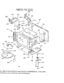 Microwave Oven Section parts for Kenmore Range 103.7907910 (1037907910, 103 7907910) from AppliancePartsPros.com