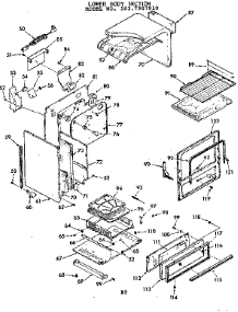 Lower Body Section parts for Kenmore Range 103.7907910 (1037907910, 103 7907910) from AppliancePartsPros.com
