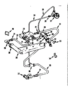 Eye Level Oven Burner parts for Kenmore Range 103.7786602 (1037786602, 103 7786602) from AppliancePartsPros.com