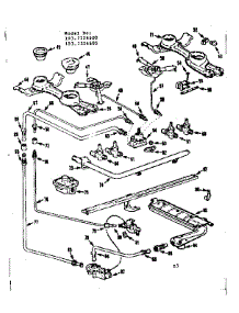 Burner Section parts for Kenmore Range 103.7326605 (1037326605, 103 7326605) from AppliancePartsPros.com
