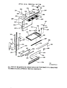 Upper Oven Pedestal Section parts for Kenmore Range 103.9887810 (1039887810, 103 9887810) from AppliancePartsPros.com