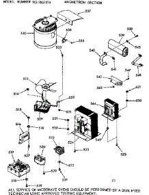 Magnetron Section parts for Kenmore Range 103.9887810 (1039887810, 103 9887810) from AppliancePartsPros.com