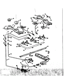 Burner Section parts for Kenmore Range 103.7326602 (1037326602, 103 7326602) from AppliancePartsPros.com