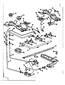 Burner Section parts for Kenmore Range 103.7506690 (1037506690, 103 7506690) from AppliancePartsPros.com