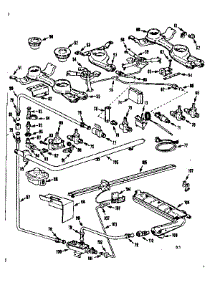 Burner Section parts for Kenmore Range 103.7466650 (1037466650, 103 7466650) from AppliancePartsPros.com