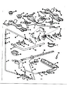 Burner Section parts for Kenmore Range 103.7486640 (1037486640, 103 7486640) from AppliancePartsPros.com