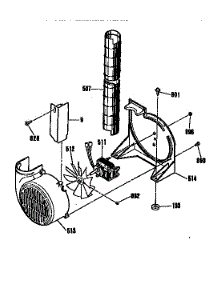 Blower Section parts for Kenmore Range 911.4654591 (9114654591, 911 4654591) from AppliancePartsPros.com