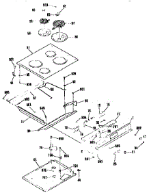 Main Top Section parts for Kenmore Range 911.46556691 (91146556691, 911 46556691) from AppliancePartsPros.com