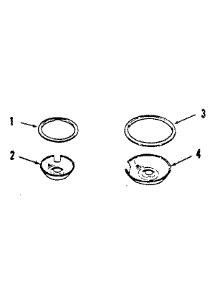 Porcelain Pan And Chrome Ring Kit No. 8068400 parts for Kenmore Range 911.4658812 (9114658812, 911 4658812) from AppliancePartsPros.com