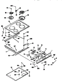Main Top Section parts for Kenmore Range 911.46555590 (91146555590, 911 46555590) from AppliancePartsPros.com