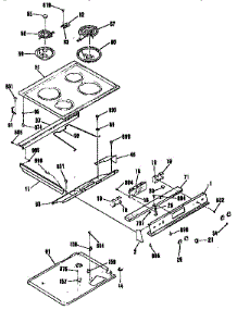 Top Section parts for Kenmore Range 911.4654091 (9114654091, 911 4654091) from AppliancePartsPros.com