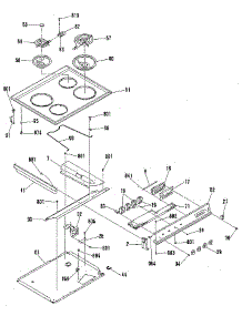 Main Top Section parts for Kenmore Range 911.4658814 (9114658814, 911 4658814) from AppliancePartsPros.com