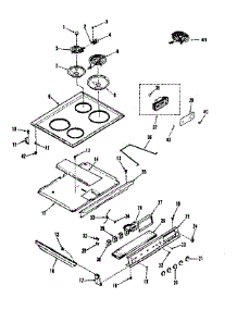 Main Top Section parts for Kenmore Range 911.4658791 (9114658791, 911 4658791) from AppliancePartsPros.com