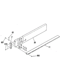 Opt. Backsplash 8059090 parts for Kenmore Range 911.4658815 (9114658815, 911 4658815) from AppliancePartsPros.com