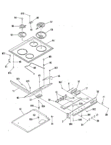 Main Top Section parts for Kenmore Range 911.4658815 (9114658815, 911 4658815) from AppliancePartsPros.com