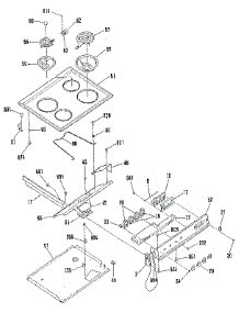 Main Top Section parts for Kenmore Range 911.4658816 (9114658816, 911 4658816) from AppliancePartsPros.com