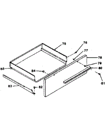 Storage Drawer parts for Kenmore Range 119.7498890 (1197498890, 119 7498890) from AppliancePartsPros.com