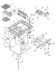Main Top parts for Kenmore Range 911.4698814 (9114698814, 911 4698814) from AppliancePartsPros.com