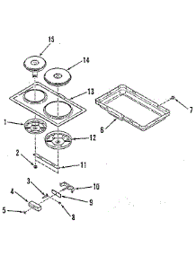 Electric Hob Element Module Kit 4998530 / 4998630 parts for Kenmore Range 911.4698814 (9114698814, 911 4698814) from AppliancePartsPros.com