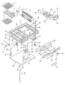 Main Top Section parts for Kenmore Range 911.4698815 (9114698815, 911 4698815) from AppliancePartsPros.com