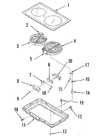Optional Electric Radiant Module Kit 4998730 parts for Kenmore Range 911.4698815 (9114698815, 911 4698815) from AppliancePartsPros.com