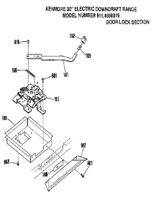 Door Lock Section parts for Kenmore Range 911.4698819 (9114698819, 911 4698819) from AppliancePartsPros.com