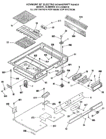Main Top Section parts for Kenmore Range 911.4698819 (9114698819, 911 4698819) from AppliancePartsPros.com