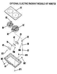 Optional Radiant Module parts for Kenmore Range 911.4698819 (9114698819, 911 4698819) from AppliancePartsPros.com