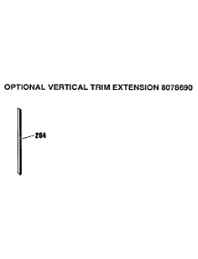 Optional Vertical Trim parts for Kenmore Range 911.4698819 (9114698819, 911 4698819) from AppliancePartsPros.com