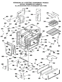 Body Section parts for Kenmore Range 911.4698819 (9114698819, 911 4698819) from AppliancePartsPros.com