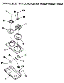 Optional Electric Coil Module parts for Kenmore Range 911.4698819 (9114698819, 911 4698819) from AppliancePartsPros.com