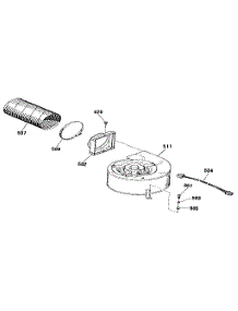 Blower Section parts for Kenmore Range 911.4698898 (9114698898, 911 4698898) from AppliancePartsPros.com