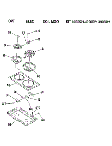 Opt Elec Coil Mod Kit 4998521 / 4998621 / 4998821 parts for Kenmore Range 911.4698898 (9114698898, 911 4698898) from AppliancePartsPros.com