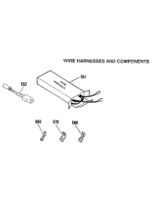 Wire Harnesses And Components parts for Kenmore Range 911.4698898 (9114698898, 911 4698898) from AppliancePartsPros.com