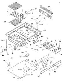 Main Top Section parts for Kenmore Range 911.4698816 (9114698816, 911 4698816) from AppliancePartsPros.com