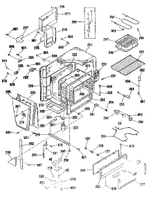 Oven Body Section parts for Kenmore Range 911.4698816 (9114698816, 911 4698816) from AppliancePartsPros.com