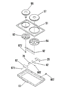 Opt. Elec. Hob Element Mod Kit 4998531 / 4998631 / 4998831 parts for Kenmore Range 911.4698816 (9114698816, 911 4698816) from AppliancePartsPros.com
