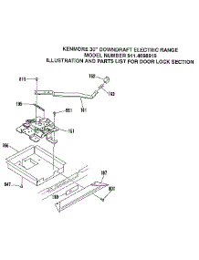 Door Lock Section parts for Kenmore Range 911.4698818 (9114698818, 911 4698818) from AppliancePartsPros.com