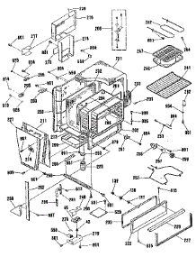 Oven Body Section parts for Kenmore Range 911.4698818 (9114698818, 911 4698818) from AppliancePartsPros.com